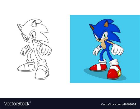 Sonic The Hedgehog Royalty Free Vector Image Vectorstock