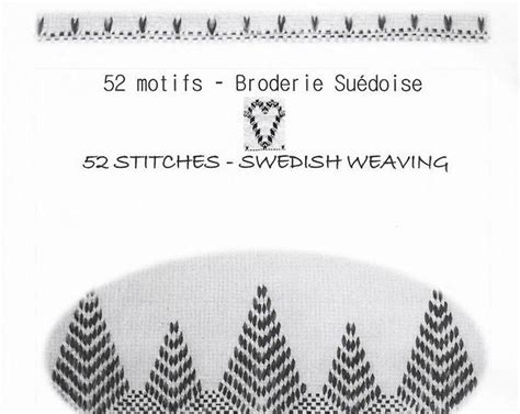 50 Waves Of Gray Swedish Weaving Blanket Pattern Etsy Bordado A