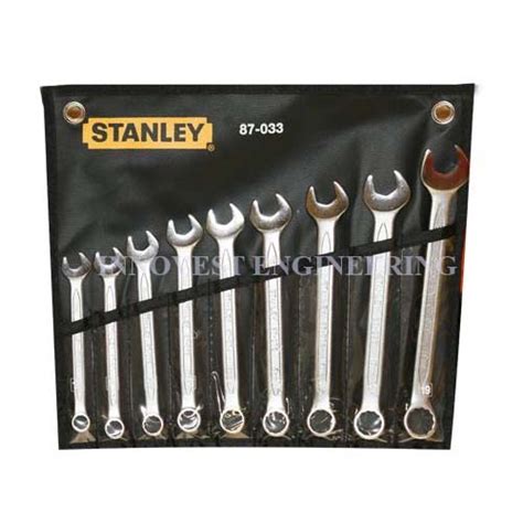 Stanley 87 033 1 Slimline 9 Piece Combination Wrench Set Metric