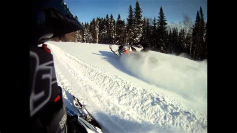 Team Gaspe Snowmobile Carving Gets A Little Too Much Fun Youtube