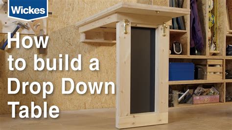 How To Build A Wall Mounted Down Drop Table With Wickes Youtube