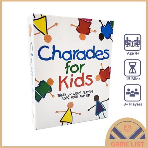 Sg Stock Charades For Kids Board Game T Entertainment Parent Child