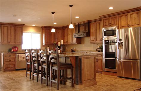 Best wall color for kitchen with dark cherry cabinets. LEC Cabinets: Rustic Cherry Cabinets