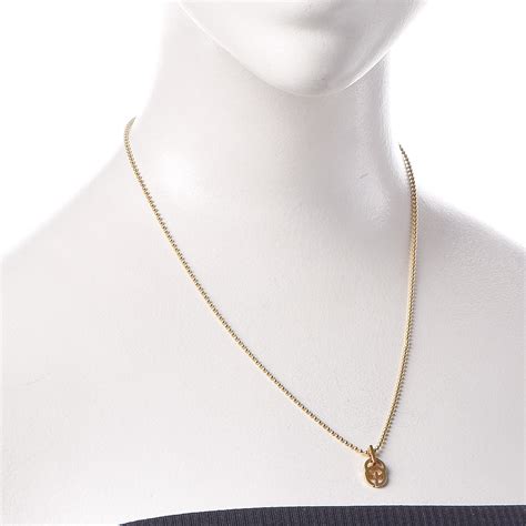 Gucci 18k Yellow Gold Running Gg Pendant Necklace 293060 Fashionphile