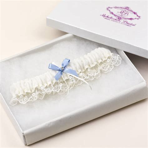 You can do this with any embellishment chosen, just carefully hand stitch directly onto the. Wedding Garter 'something Blue' Embroidered Tulle By ...