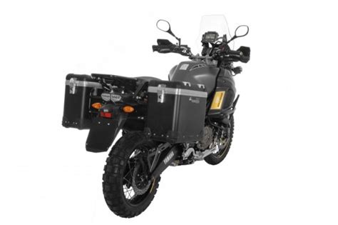 Complete system with zega panniers, mounting pucks, touratech pannier racks, touratech rear cross bar and all mounting hardware (pannier racks to subframe). Touratech ZEGA Pro aluminium pannier system "And-Black" 31 ...