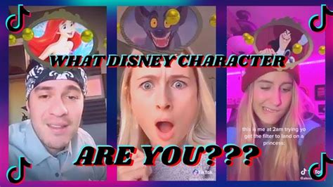 What Disney Character Are You Tik Tok Challenge Disney Roulette Tik
