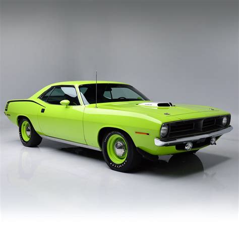 The Limelight Green Paint On This 1970 Plymouth Hemi Cuda Is Aptly