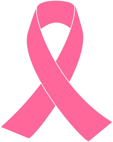 Pink Ribbon Breast Cancer Clip Art Breast Cancer Ribbon Outline Clipartix
