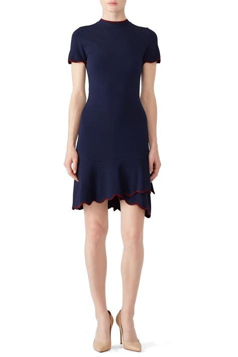 Navy Pine Dress By Shoshanna For Rent The Runway