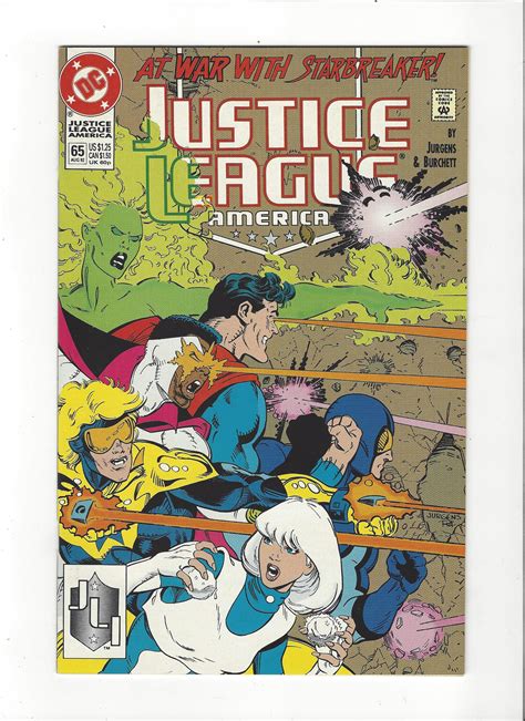 Justice League America 65 1987 Dc Comics Copper Age Nm Comic Books