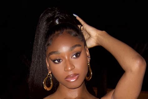 Normani Looks Fresh Out Of The ‘90s In A Leather Tube Top And Square Toe