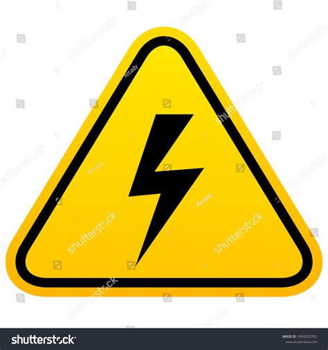 Electric Shock Hazard Vector Sign Isolated Vector Có Sẵn Miễn Phí Bản