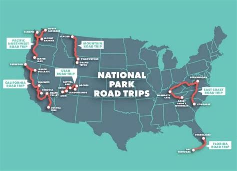 Top 9 National Park Road Trip Map 2022
