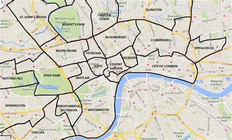 Neighborhoods Map London