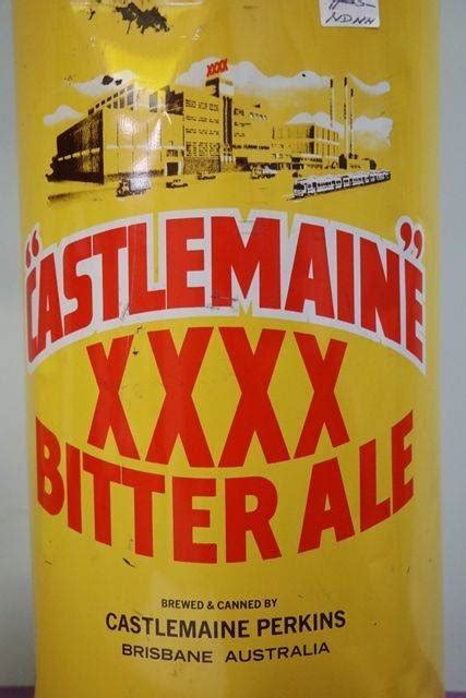 Large Castlemaine Xxxx Bitter Ale Can Xxxx Antique Complex