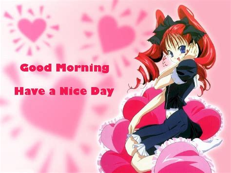 Anime Greeting Cards Anime Girl Good Morning