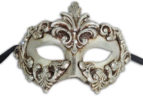 Luxury Venetian Eye Mask Colombina Baroque With Swarovski Crystals For