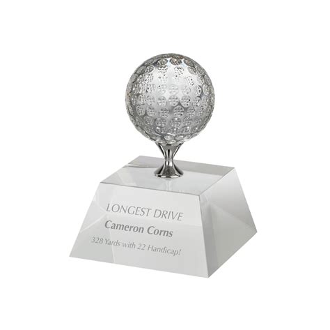 Golf Crystal Award Jackson Corporate Trophies Jackson Trophies