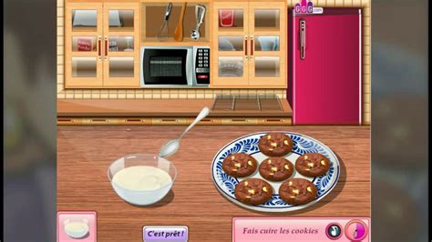 jeux cuisine : sara's cooking class : cookies chocolat ...