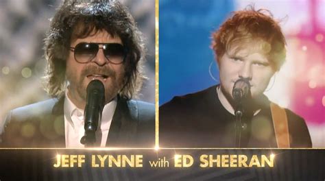 Elobeatlesforever Jeff Lynne And Ed Sheeran To Star At 57th Grammy Awards