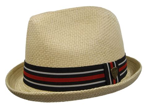 Short Brim Fedora Swanky Straw Cuban Summer Hat Natural Ebay