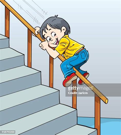 Kid Sliding Down Stairs Photos And Premium High Res Pictures Getty Images