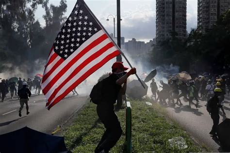 American Flags In Hong Kong Show People Still Fight For Our Values