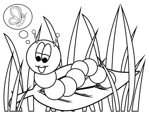 Fun characters guide your child through drawing lessons and coloring pages with princesses, dinosaurs. Free Printable Caterpillar Coloring Pages For Kids