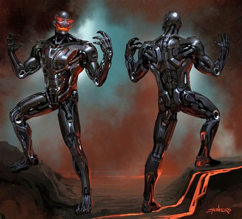 Avengers Age Of Ultron Unseen Megaultron In Concept Art By Phil