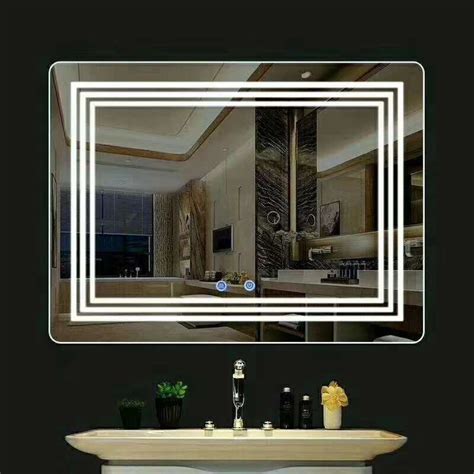 Led Light Anti Fog Bathroom Mirror Touch Screen Bathroom Makeup Mirror China Led Bath Mirror