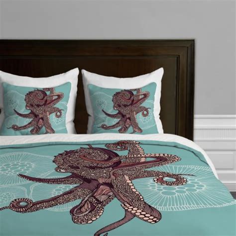 Sale Deny Designs Valentina Ramos Octopus Bloom Duvet Cover Queen