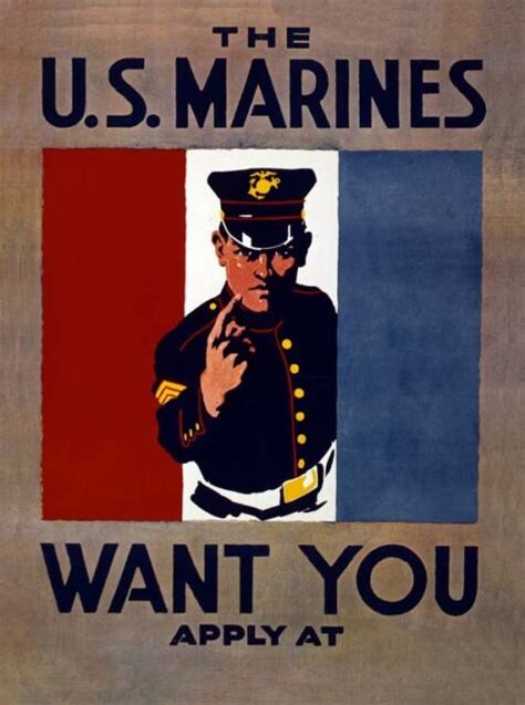 It is a high quality reproduced poster from ww2. WW2 United States Marine Corps USMC Recruitment Wall ...