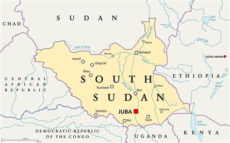 Which Countries Border South Sudan? - WorldAtlas