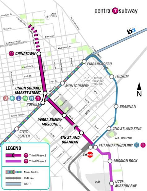 Sf Central Subway Map