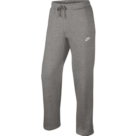 Nike Nike Club Fleece Open Hem Mens Sweatpants Greywhite 804395 063