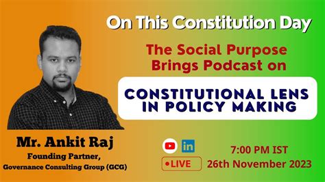 Constitutional Lens In Policy Making Constitution Day The Social