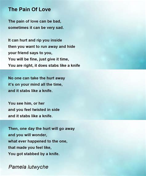 Love Hurts Poems