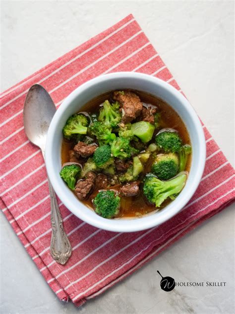 Easy Broccoli And Beef Soup Paleo Keto Wholesome Skillet
