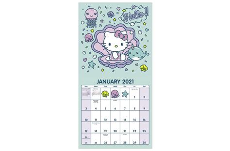 Related posts of printable hello kitty calendar. Hello Kitty Wall Calendar 2021 | 2021 Calendar