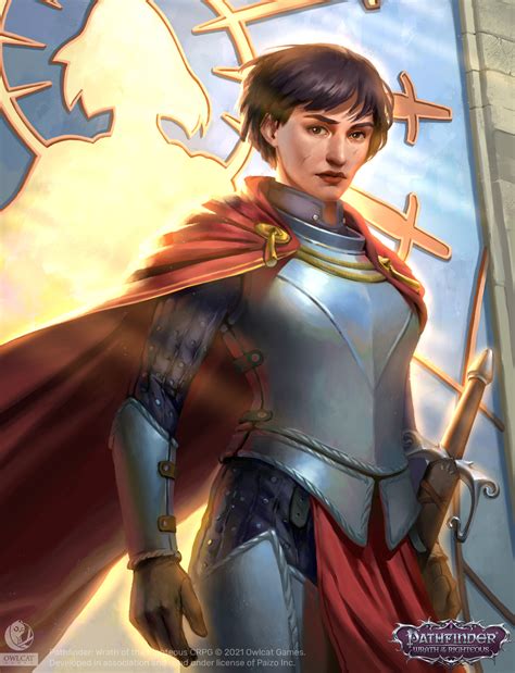 Pathfinder: Wrath of the Righteous - Iomedae portrait by Elena