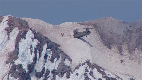 Photos Mount Hood Chinook Helicopter Climber Rescue