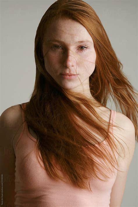 Red Haired Young Woman By Rene De Haan Redhead Hair Stocksy United