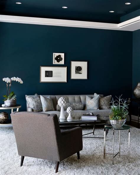 Deep Blue Living Room With Coastal Vibe Hgtv