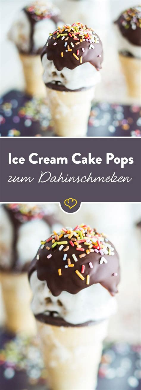 Tolle idee für den kindergeburtstag. Leckere Eiswaffel Cake Pops | Rezept | Kuchen in ...