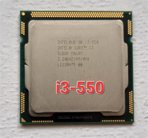 Процессор Intel Core I3 550 Slbud Socket Lga1156 1 Gen 32 ГГц