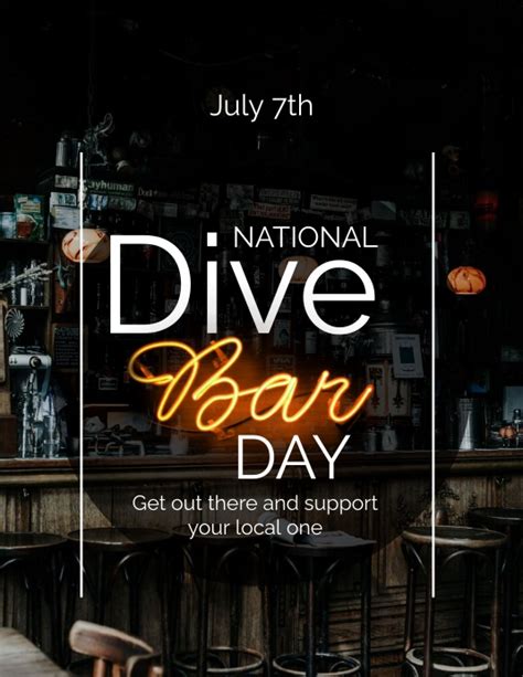 National Dive Bar Day Template Postermywall