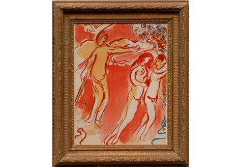Marc Chagall Adam And Eve Are Banished From Paradise Original