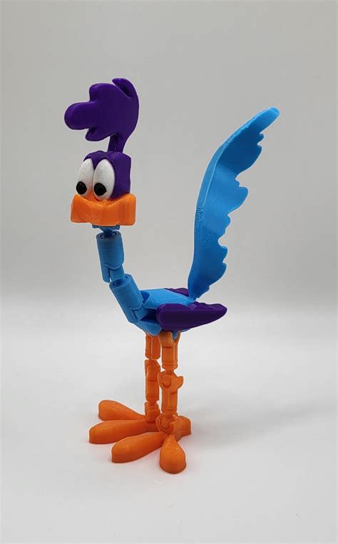 Meep Meep An Articulated Road Runner Action Figure R3dprinting
