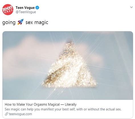 Teen Vogue Article Informing Young Teens About The Magic Of Orgasms